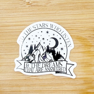 Dream Quote Sticker, ACOTAR, Rhysand, A Court of Thorns and Roses, Feyre, Night Court, Fae, Mist and Fury, Sarah J Maas
