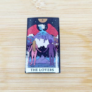 The Lovers Tarot Card Sticker, Waterproof, Tarot Card Sticker, Water Bottle Sticker, Laptop Decal, Phone Stickers, Funny, Witchy, Novelty