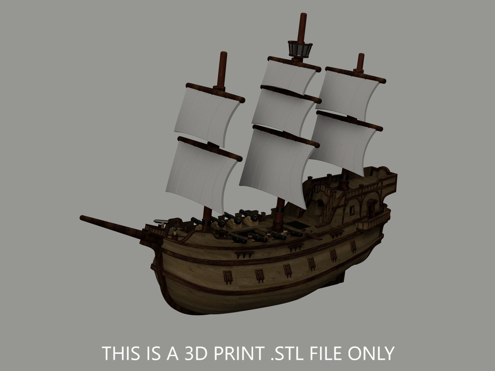 Sea of Thieves Galleon Ship 3D Print .STL File Etsy Canada