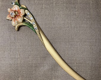 Olivia & Gracie Dogwood Letter Opener, Rhinestones, Enamel