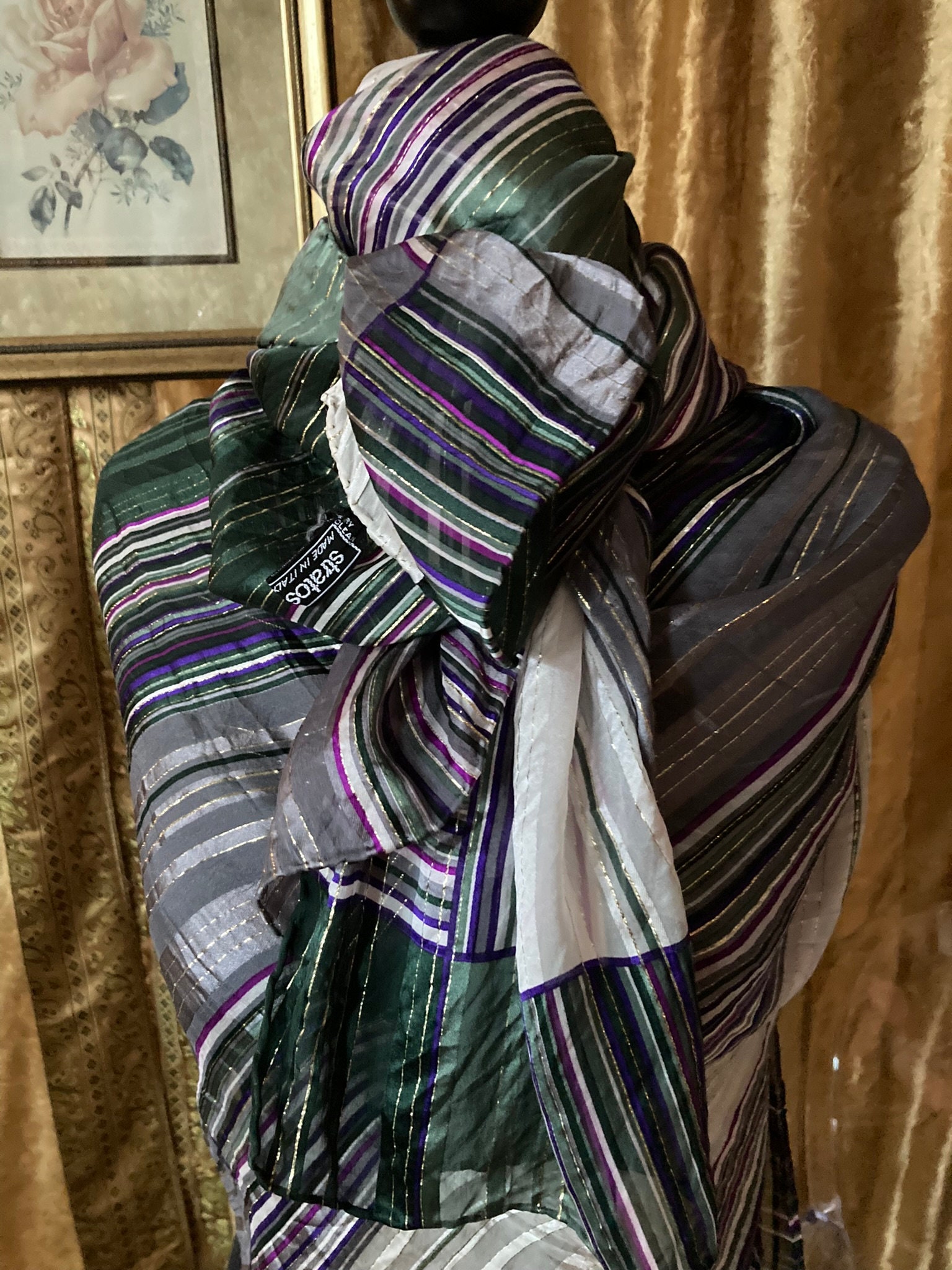 Valentino Scarf - Etsy