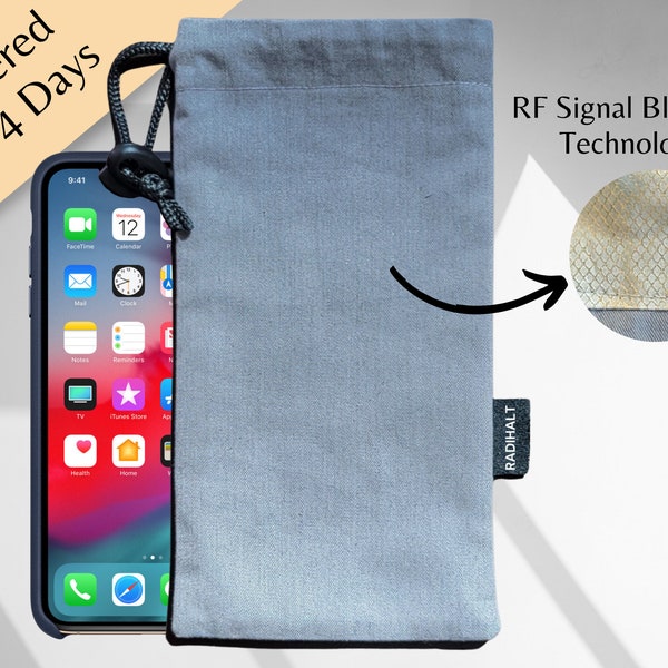 Faraday Cage EMF Blocker Phone and Key Fob Protection Pouch - Shield Your Devices Against RFID, WiFi, GPS, Cell Signals and Anti Radiation