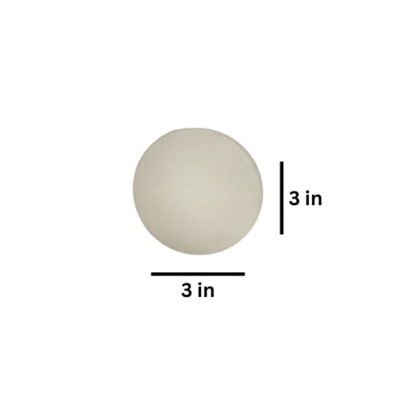 Peut inclure: Un disque rond blanc de 7,6 cm de diam&egrave;tre.