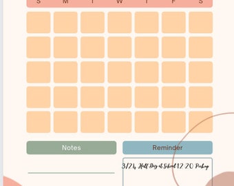 Monthly Planner Printable, PDF, High Resolution, Productivity, Colorful Digital Planner, Plan Your Month, Budget Organizer, Planner Pages