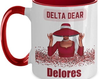Personalized Delta dear mug, gift inspired by Delta Sigma Theta, Deltaversary