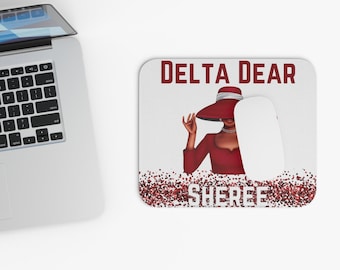 Delta Dear Crimson and Cream 1913 Mousepad de moda, alfombrilla de ratón inspirada en Delta Sigma Theta