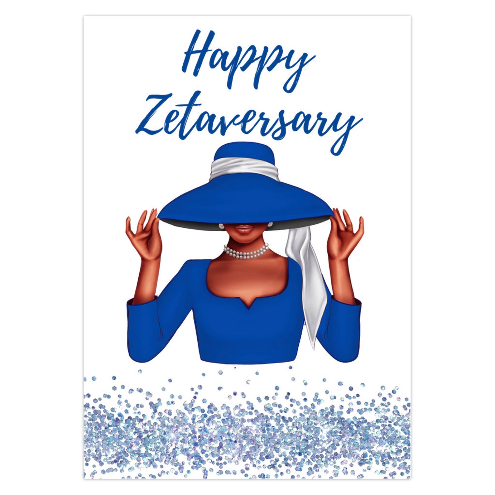 Happy Zetaversary Card Zeta Phi Beta Inspired Greeting Card Etsy Canada