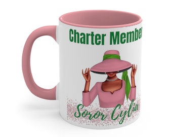 Personalized AKA Counseling Mug, Gift for Counselor Inspired by Sorority,  Pink and Green Coffee Cup - Etsy