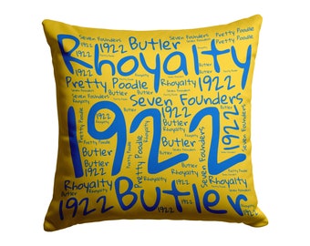 Blue and Gold 1922 pillow inspired by Sigma Gamma Rho Sorority, Sigmaversary pillow case