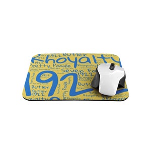 Blue and Gold 1922 Graffiti Mouse pad, Mouse pad inspired by Sigma Gamma Rho Sorority