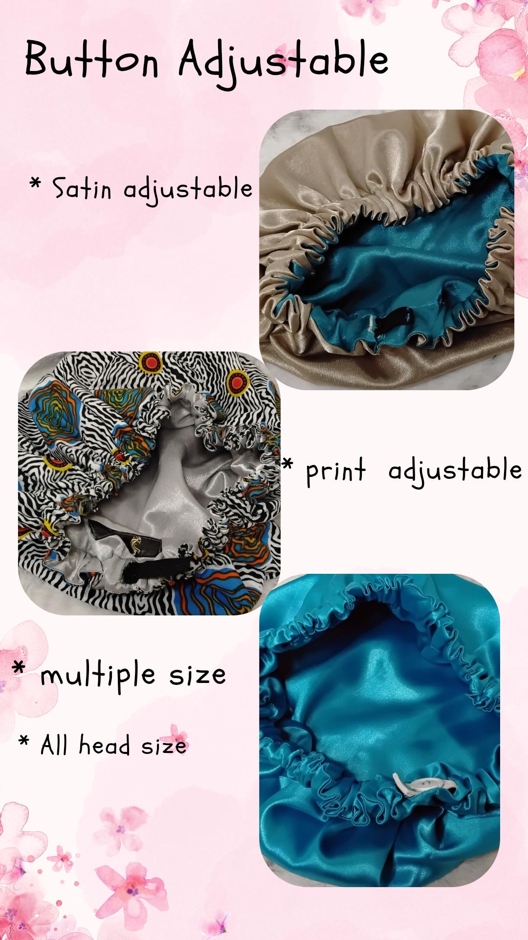 Button Adjustable-print Bonnet(original) - Etsy