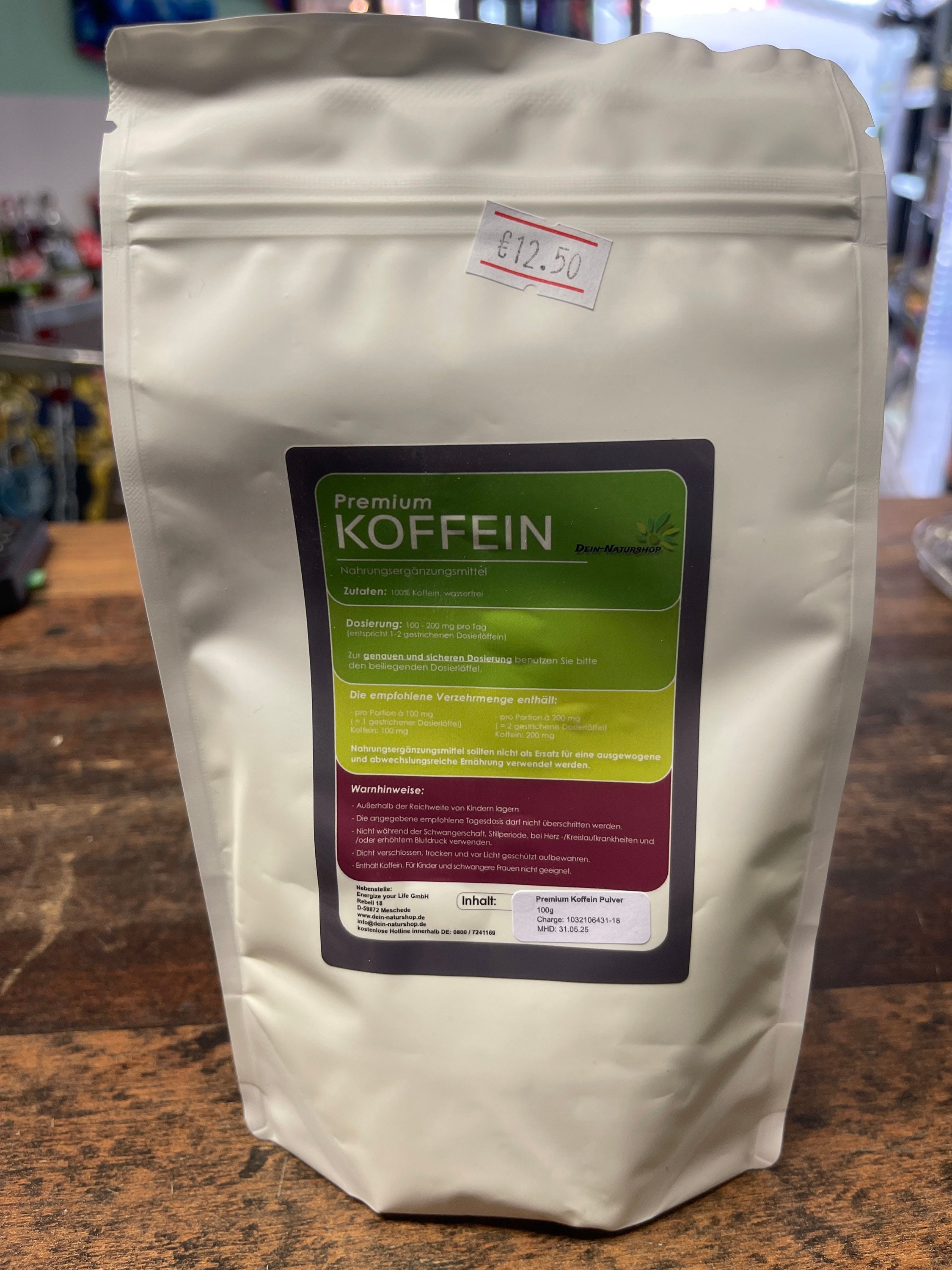 100g Premium 100% Koffein Pulver Wasserfrei Coffeine Coffee | Etsy