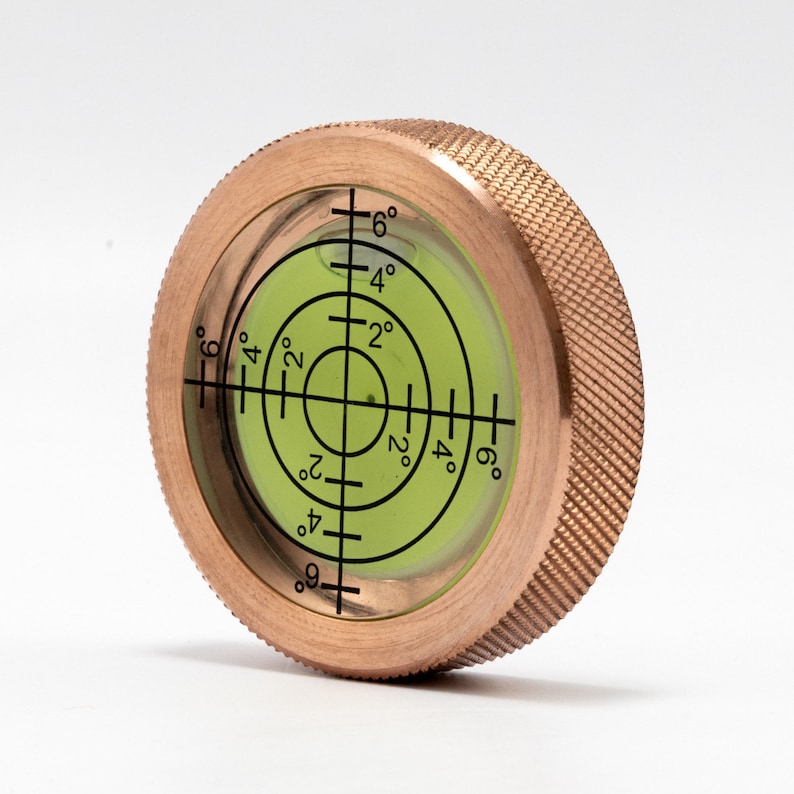 Copper EDC Spirit Level - Pocket Leveling Tool, Personalized image 6