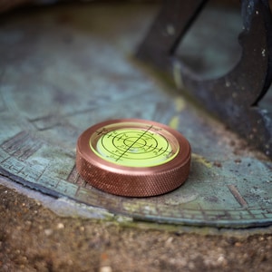 Copper EDC Spirit Level - Pocket Leveling Tool, Personalized Copper