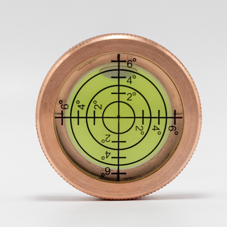 Copper EDC Spirit Level - Pocket Leveling Tool, Personalized image 7