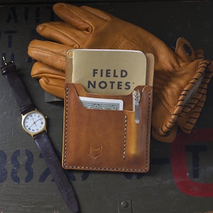 The ""Ranger"" - Leder Tasche für Notizen - Reise Tasche Journal - Jeden Tag Tragen Organizer - EDC Werkzeug Caddy - Personalisieren - Geldbörse."