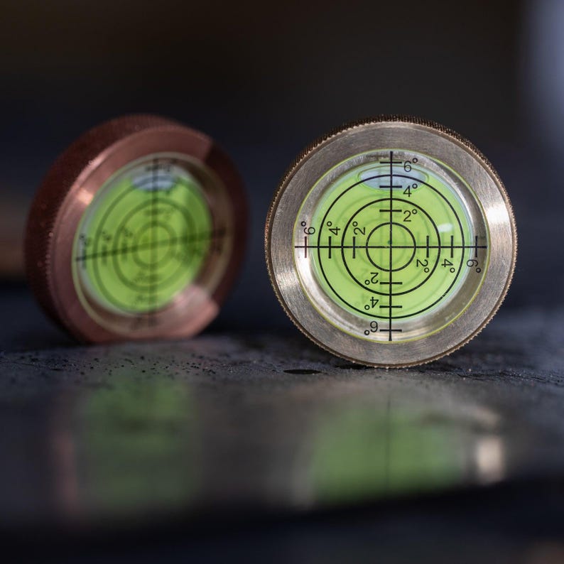 Copper EDC Spirit Level - Pocket Leveling Tool, Personalized image 4