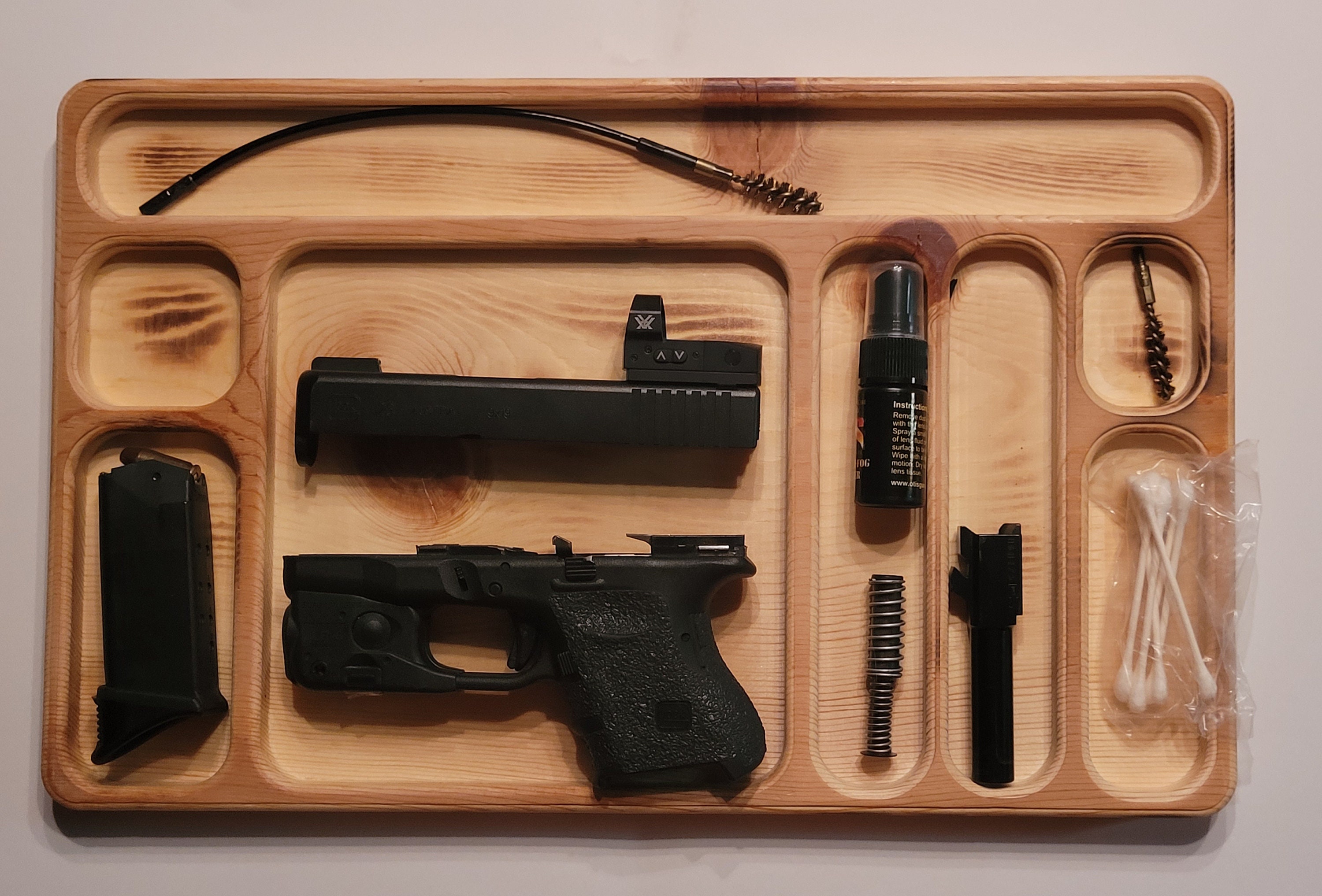 Gun Cleaning Tray, Wood Gun Cleaning Tray, Firearm Accessory Etsy