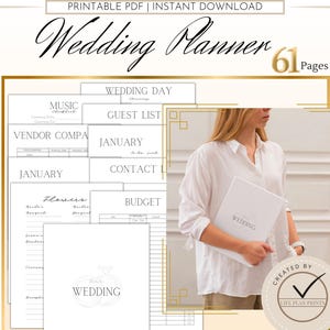 Hochzeitsplaner | Hochzeitsplaner | Minimalistischer Hochzeitsplaner| Hochzeitsplaner Printable | Hochzeitsplaner PDF |