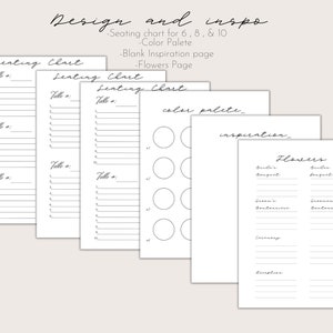 Wedding Planner Printable Wedding Planner Minimalist | Etsy