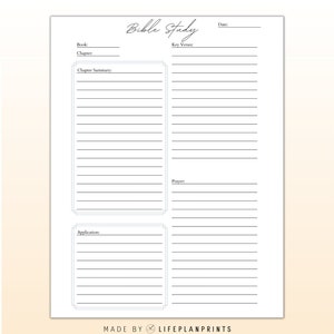 Faith Journal | Printable Bible Study Sheets | Sermon Notes | Prayer ...