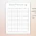 Printable Health Logs Pack Blood Pressure Log Blood Sugar Log ...