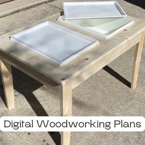 Sensory Table Digital Woodworking Plans for Toddlers