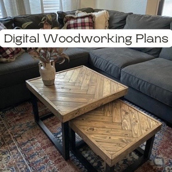 Nesting Coffee Table Digital Woodworking Plans