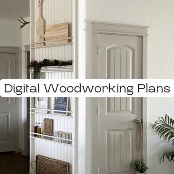 Decorative Custom Wall Rack Digital Woodworking Plans
