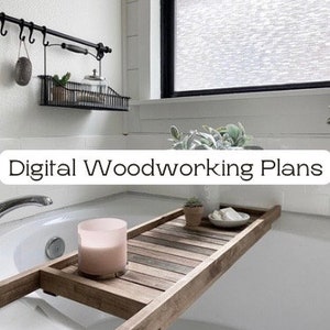 Custom Bath Tray Digital Woodworking Plans