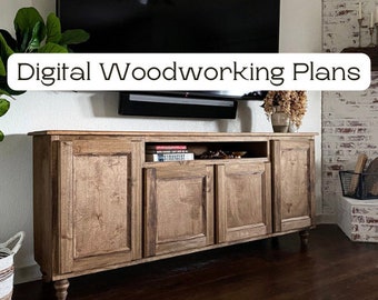 TV Stand/Entertainment Center Digital Woodworking Plans