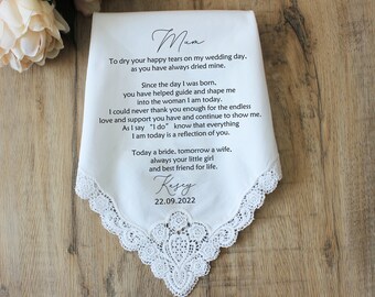 Custom Handkerchief,Father of the Bride,Wedding Handkerchief,Wedding gift For Dad,Of all the walks gift,Wedding Hankerchief Hankie,Gift Set