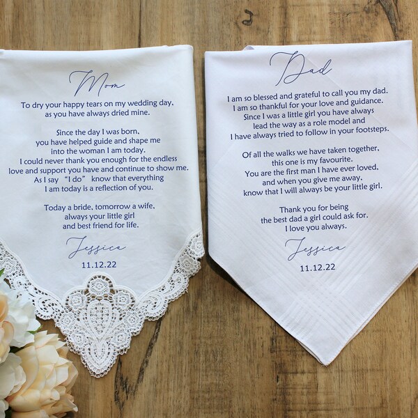 Father of the Bride handkerchief from the Bride,wedding handkerchief from daughter,Father of bride gift from bride,dad gift,wedding gifts
