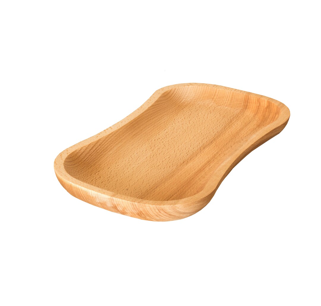 Wooden Tray Beech Tray, Serving Tray Kitchen Decor Wooden Platter Etsy
