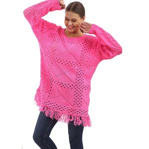 NEW LADIES LONG SLEEVE FRILL FINE KNITTED JUMPER TOP PLUS SIZES