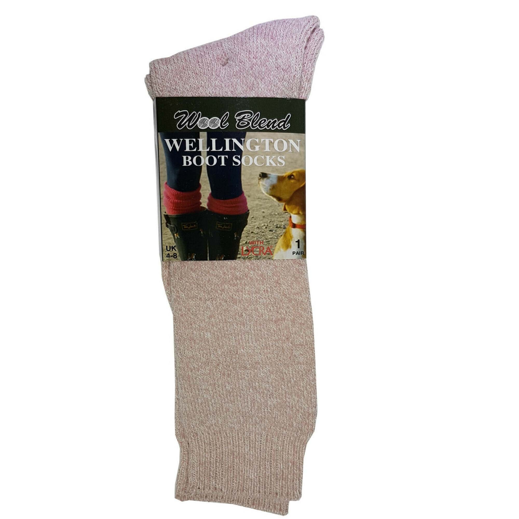 1-pair Womens Wool Blend Wellington 