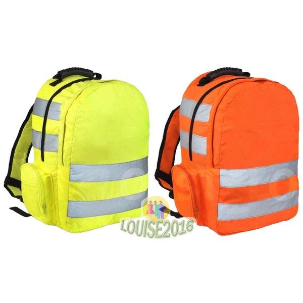 Hi Vis Viz Rucksack High Visibility Work Backpack Hiking Walking Sports Work Bag