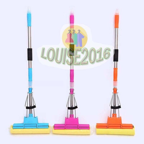 Super Absorbent Sponge Head Telescopic Handle Floor Mop for Kitchen and Bathroom