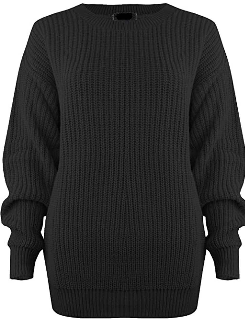 New Ladies Women's Chunky Thick Baggy Jumper Knitted Etsy UK