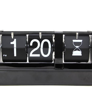 Orologio da tavolo con meccanismo a ribalta in metallo fatto a mano, orologio da tavolo luminoso, mobili per ufficio e casa, orologio antico, regalo di anniversario, orologio vintage, regalo di nozze