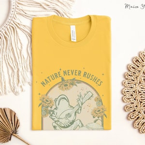 Cottagecore Frog Shirt Forestcore Mushroom Shirt Retro Frog TShirt Vintage Nature Tee Fairycore Toad Shirt Boho Vintage 90s Goblincore Shirt
