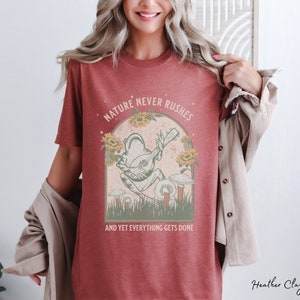Cottagecore Frog Shirt Forestcore Mushroom Shirt Retro Frog TShirt Vintage Nature Tee Fairycore Toad Shirt Boho Vintage 90s Goblincore Shirt