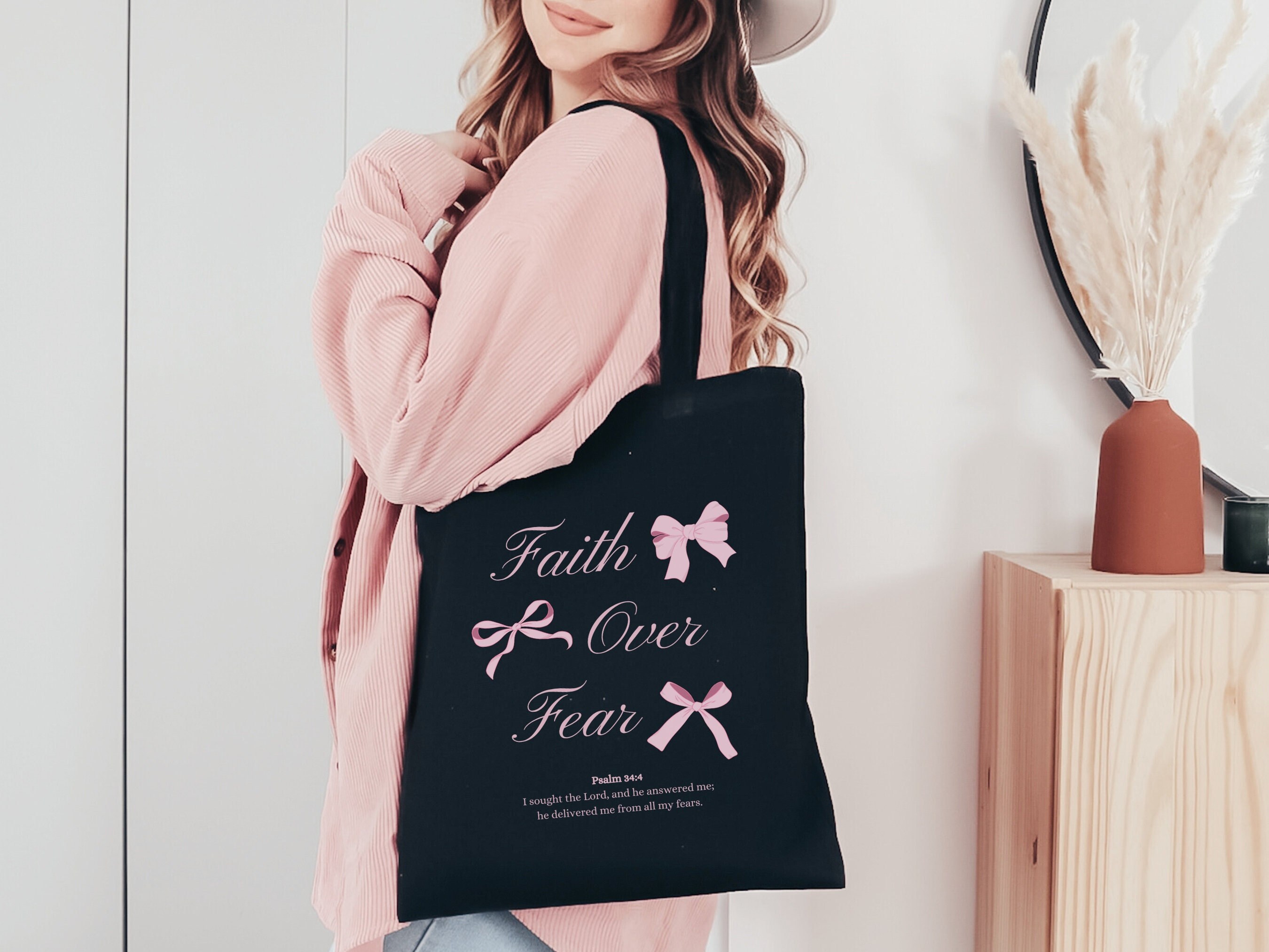 Faith over fear purse sale