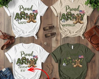 PNG-bundel met trotse legerfamilie: sublimatieontwerpen voor militaire ondersteuning (digitale download)