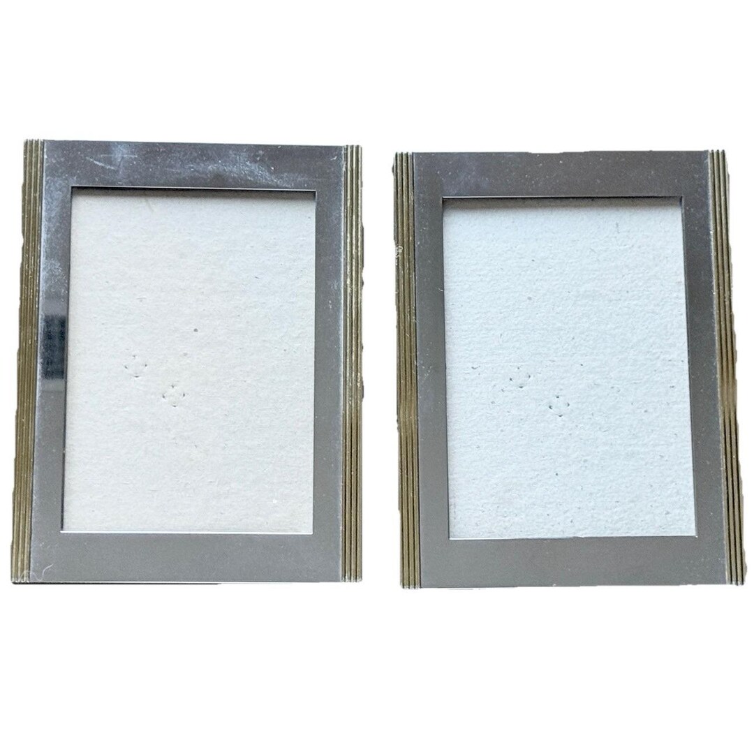 Vintage Mixed Metal Picture Frames - Silver & Gold Two-tone (set of 2 ...