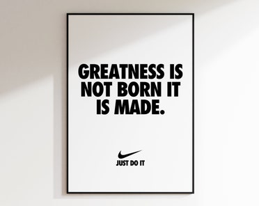 Nike quotes motivational women Etsy