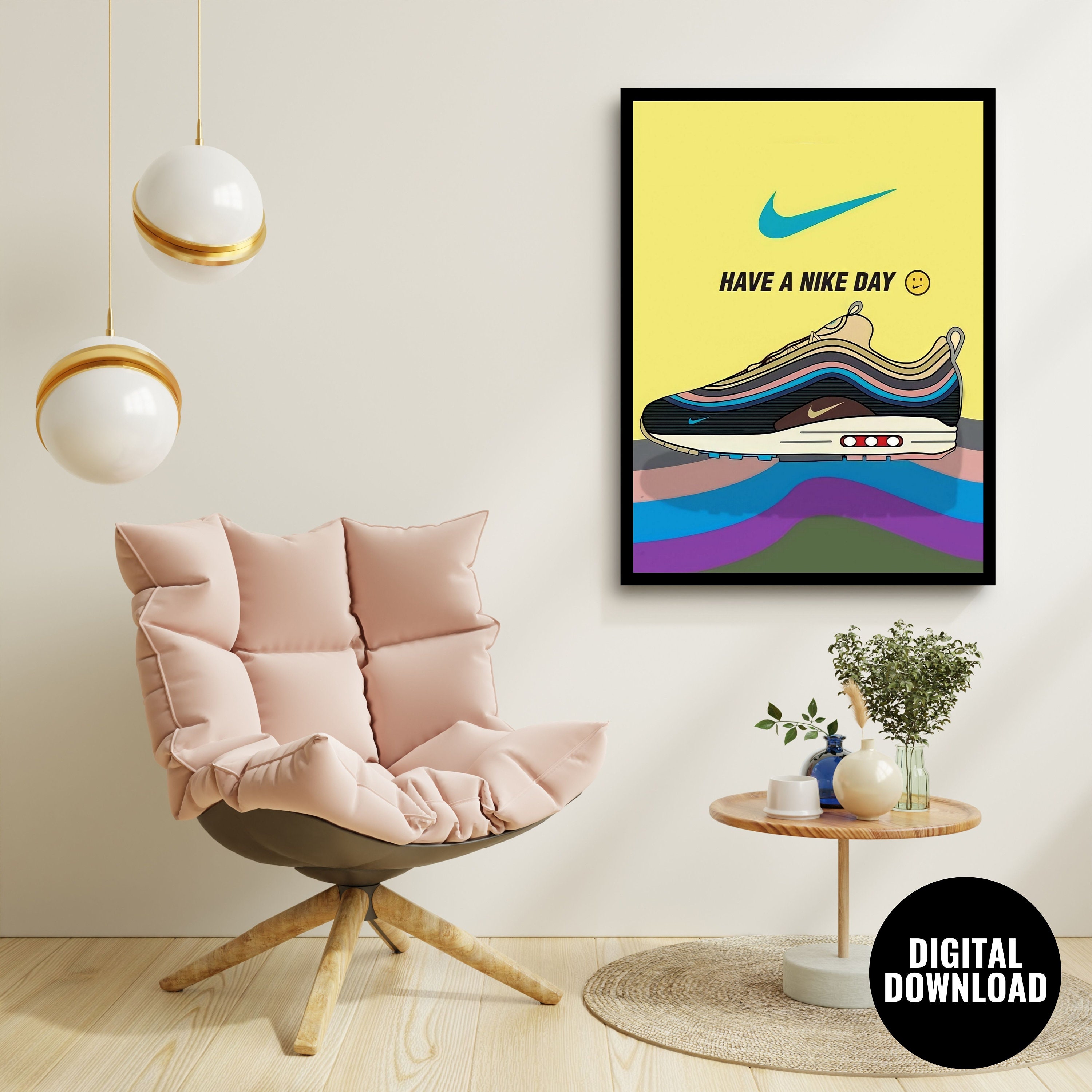 Nike Poster Trendy Poster Streetwear Wall Decor Wall Art Etsy