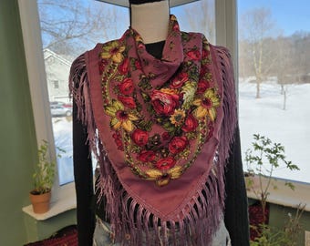 Traditional Floral Shawl