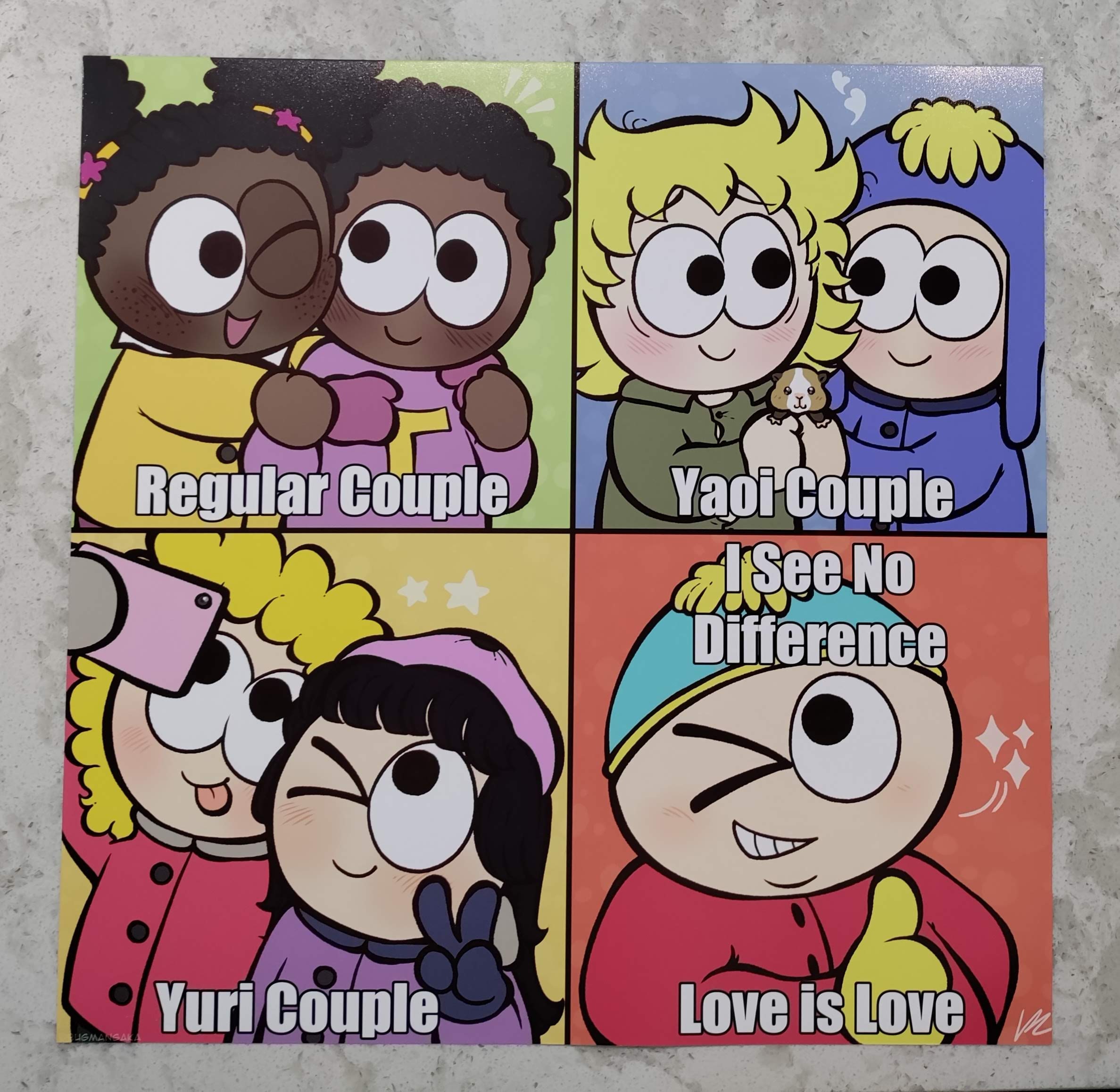 love☆meme Love is Love Meme Art Print: 12x12 Satin Finish - Etsy UK