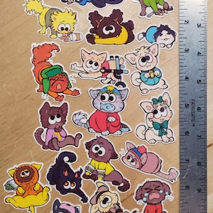 Cat Sticker Set (20 Kitty Characters) - Etsy